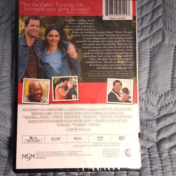 3/$15 "Feast of Love" DVD Factory Sealed Morgan Freeman Greg Kinnear - Picture 2 of 4